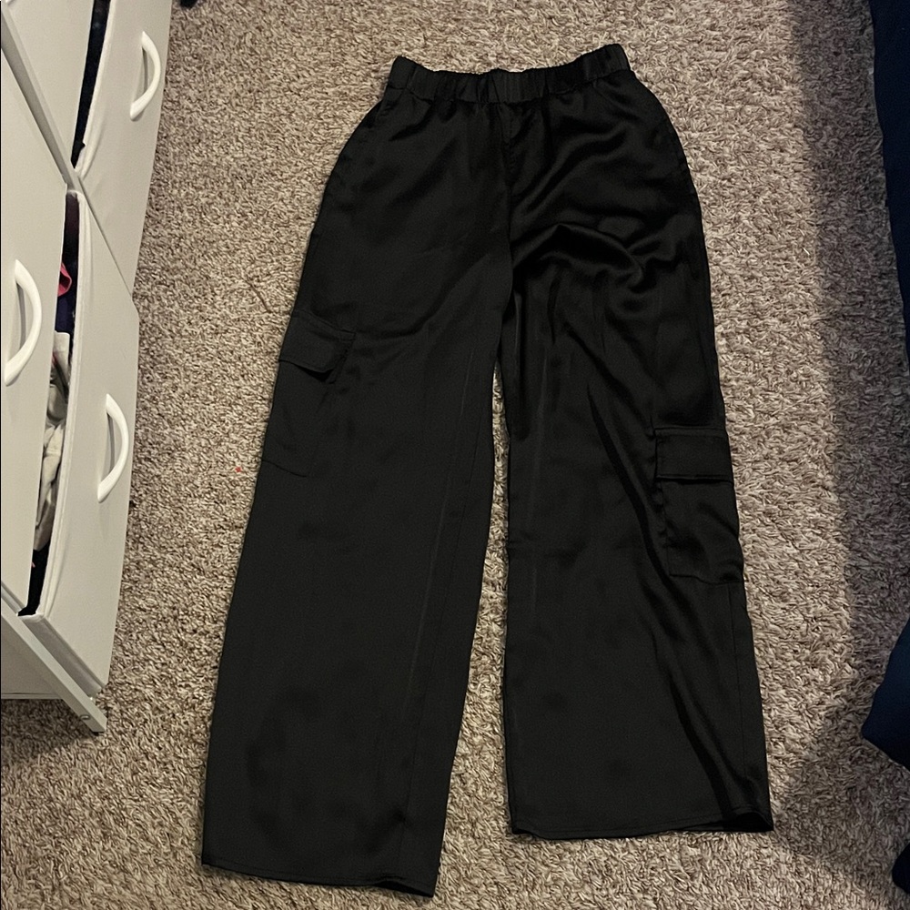 Black Wide-Leg Pants